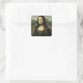 Leonardo Vinci | Mona Lisa, c.1503-6 Vierkante Sticker (Tas)