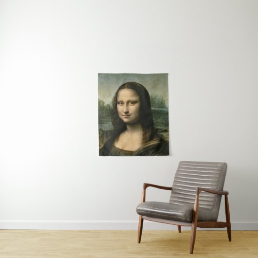 Leonardo Vinci | Mona Lisa, c.1503-6 Wandkleed (In situ)