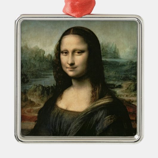 Leonardo Vinci | Mona Lisa, ca.1503-6 Metalen Ornament (Voorkant)
