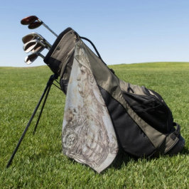 Leonardo's geharnaste krijger  golfhanddoek