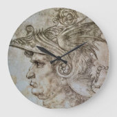 Leonardo's geharnaste krijger grote klok (Voorkant)