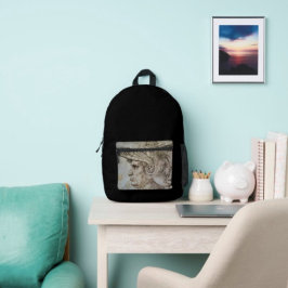 Leonardo's Gehelmde Krijger  Bedrukte Rugzak