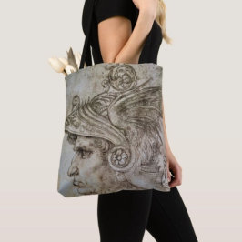 Leonardo's Helm Dragende Krijger Tote Bag