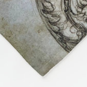 Leonardo's Helmed Warrior Fleece Deken (Hoek)