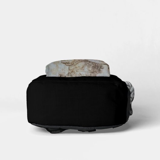 Leonardo's Helmeted Warrior  Bedrukte Rugzak (Onderkant)