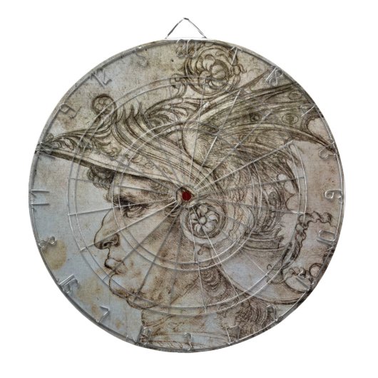 Leonardo's Helmeted Warrior Dartboard Dartbord (Voorkant)