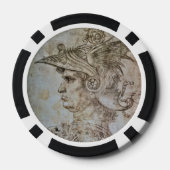 Leonardo's Helmeted Warrior Poker-chip Poker Chips (Achterkant)