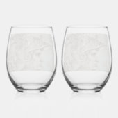 Leonardo's Helmeted Warrior    Wijnglas Zonder Voet (Achterkant)