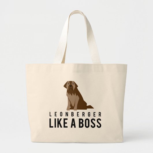 Leonberger, als een baas grote tote bag (Voorkant)