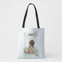 Leonberger Aquarel Gepersonaliseerde Hond