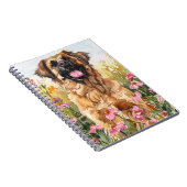 Leonberger Aquarel Journaal Notitieboek (Rechterzijde)