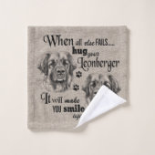Leonberger art als alles mislukt, citeer bad handdoek (Wasdoekje)