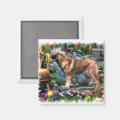 Leonberger Art Gifts Magneet (Voorkant / Achterkant)