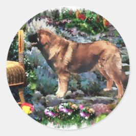 Leonberger Art Gifts Ronde Sticker