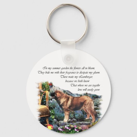 Leonberger Art Gifts Sleutelhanger (Voorkant)