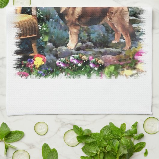 Leonberger Art Gifts Theedoek (Gevouwen)