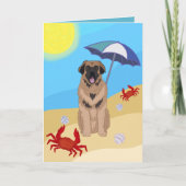 Leonberger Beach Briefkaart (Voorkant)