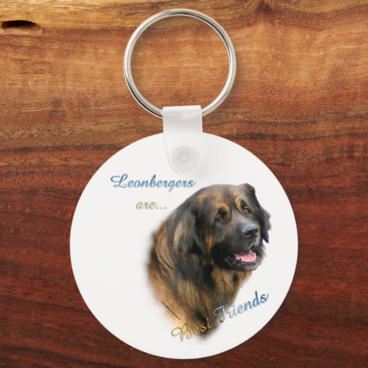 Leonberger Best Friend Sleutelhanger (Voorkant)