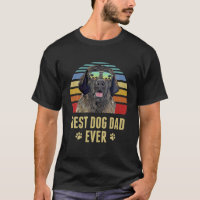 Leonberger Beste Hond Papa Ooit Retro Zonsondergan