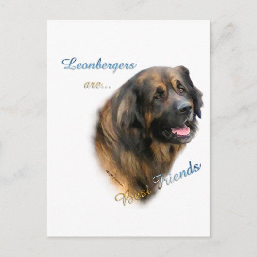 Leonberger beste vriend 2 briefkaart (Voorkant)