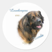 Leonberger Beste Vriend 2 - Sticker (Voorkant)