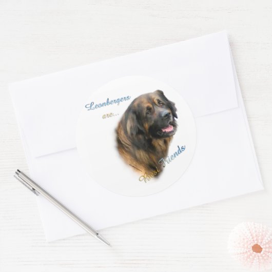 Leonberger Beste Vriend 2 - Sticker (Envelop)