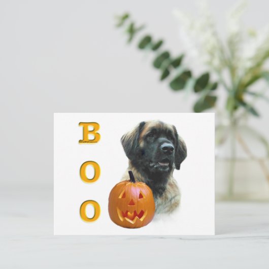 Leonberger Boo Briefkaart (Staand voorkant)