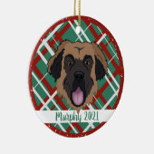 Leonberger Christmas Keramisch Ornament (Rechts)