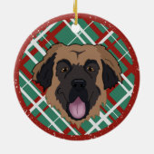 Leonberger Christmas Keramisch Ornament (Achterkant)