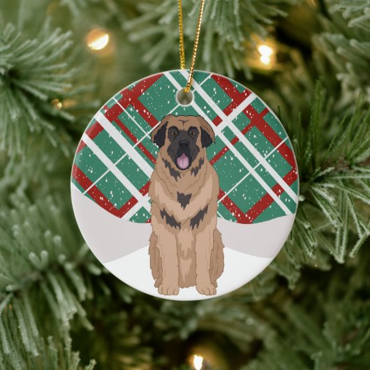 Leonberger Christmas Keramisch Ornament (Boom)