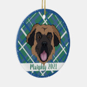 Leonberger Christmas Keramisch Ornament (Rechts)