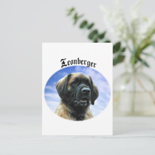 Leonberger Clouds Briefkaart (Staand voorkant)