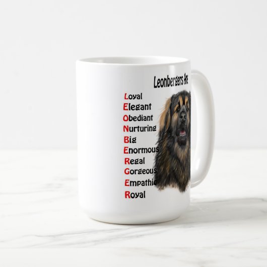 Leonberger Coffee Mok (Voorkant rechts)