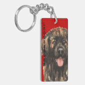 Leonberger Color Block Sleutelhanger (Voorkant Links)