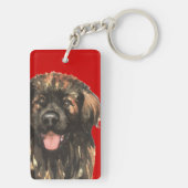 Leonberger Color Block Sleutelhanger (achterkant)