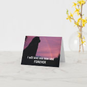 Leonberger die bij de Brug van de Regenboog Kaart (Gele Bloem)