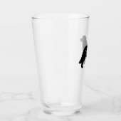 Leonberger Dog Silhouette met Custom Pet Lover's Glas (Rechts)