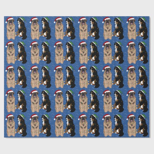 Leonberger en Bernese Mountain Dog Cadeaupapier (Vlak)