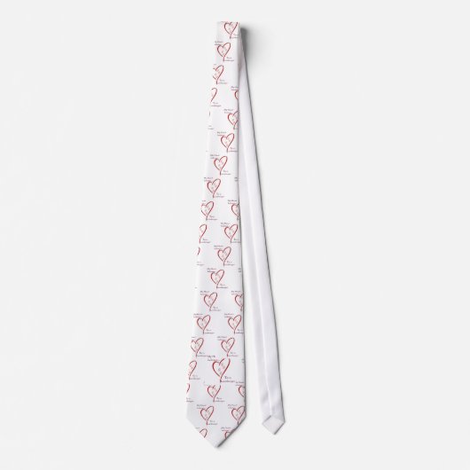 Leonberger hart hoort erbij stropdas (Voorkant)