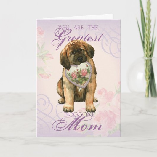 Leonberger Heart mama Kaart (Voorkant)