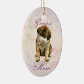Leonberger Heart Mom Ceramic Ornament (Rechts)