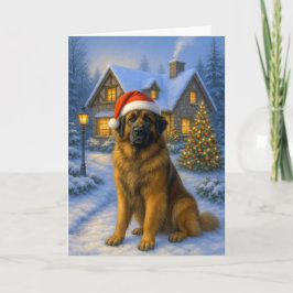 Leonberger Holiday Card Feestdagen Kaart