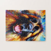 Leonberger Hond Acryl Print Hondenliefhebber Gift Legpuzzel (Horizontaal)