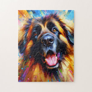 Leonberger hond acrylprint cadeau voor hondenliefh legpuzzel