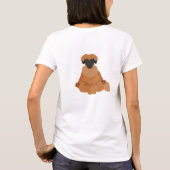 Leonberger hond doet yoga t-shirt (Achterkant)