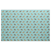 leonberger hond lichtblauw stof (Fat Quarter)