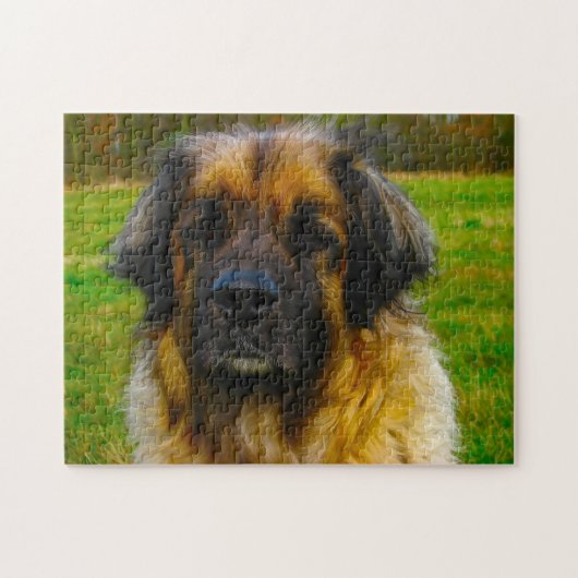 Leonberger Hond Puzzel. Legpuzzel (Horizontaal)