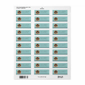 Leonberger hond retour adreslabels etiket (Full Sheet)