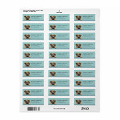 Leonberger-hond retouradreslabels etiket (Full Sheet)