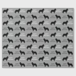 Leonberger Honden Silhouetten Cadeaupapier
